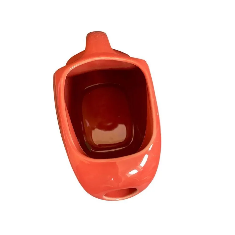 Fiesta Fiestaware Paprika Persimmon Poppy Burnt Orange Water Disk Disc Pitcher